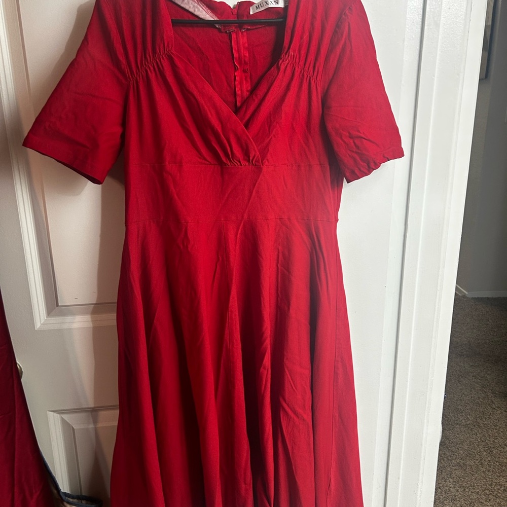 Muxxn red pinup dress 2x